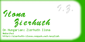 ilona zierhuth business card